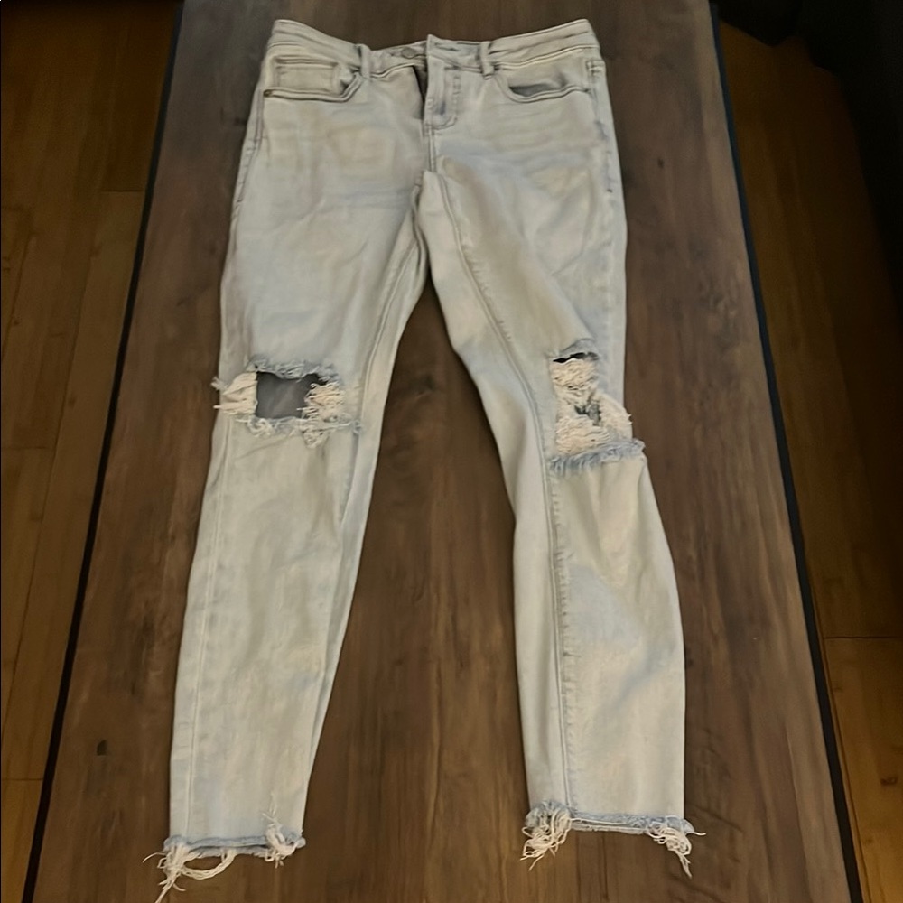 Dear John Blue Skinny Jeans Distressed Style